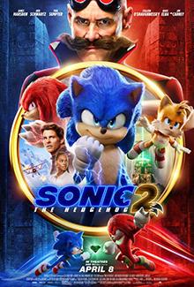 Movie posters featuring Animated sonic and Jim Carey as Robotnik