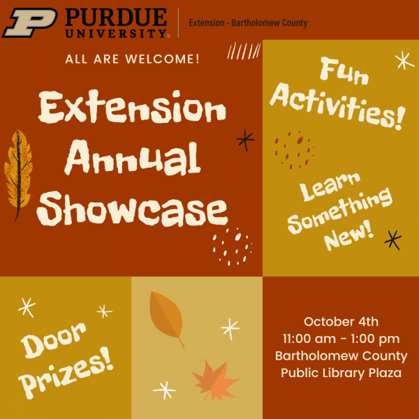 Image for event: Purdue Extension-Bartholomew County Annual Showcase